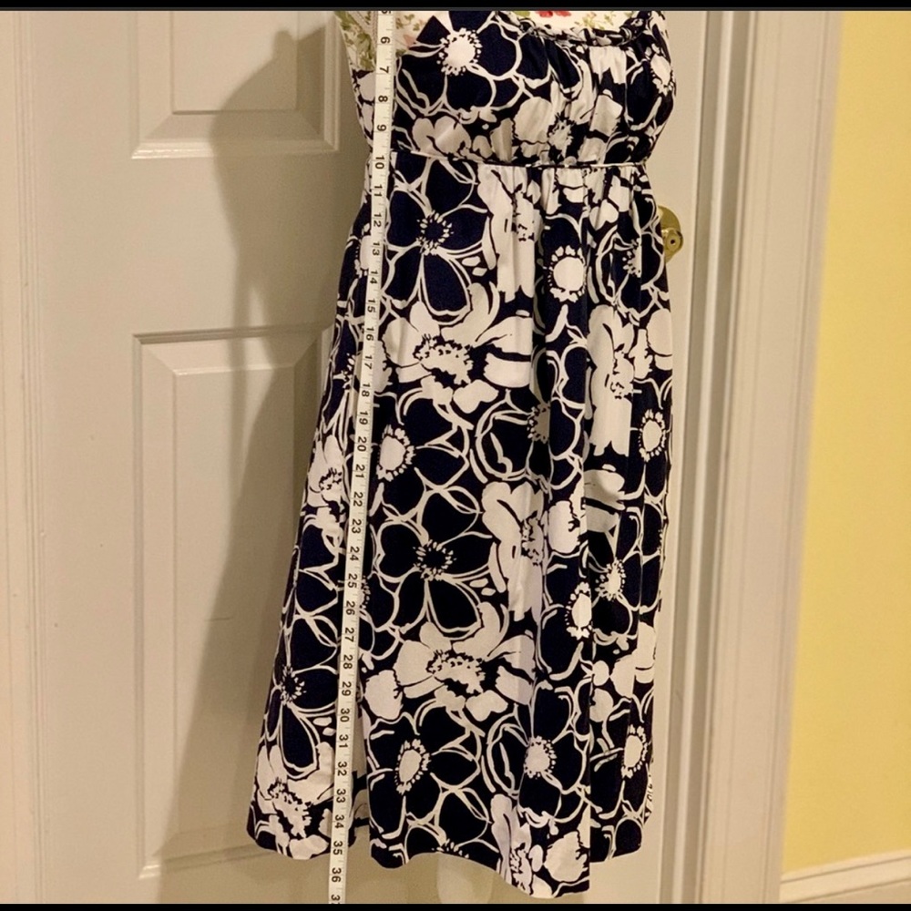 J Crew navy and white floral sundress size 4 - Picture 3 of 9